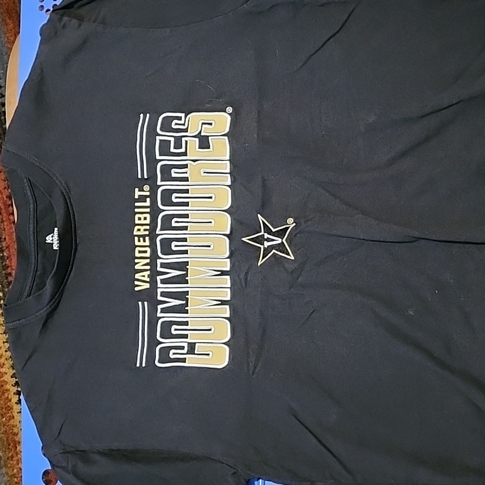 Vanderbilt Commodores Black Short-sleeved T-shirt